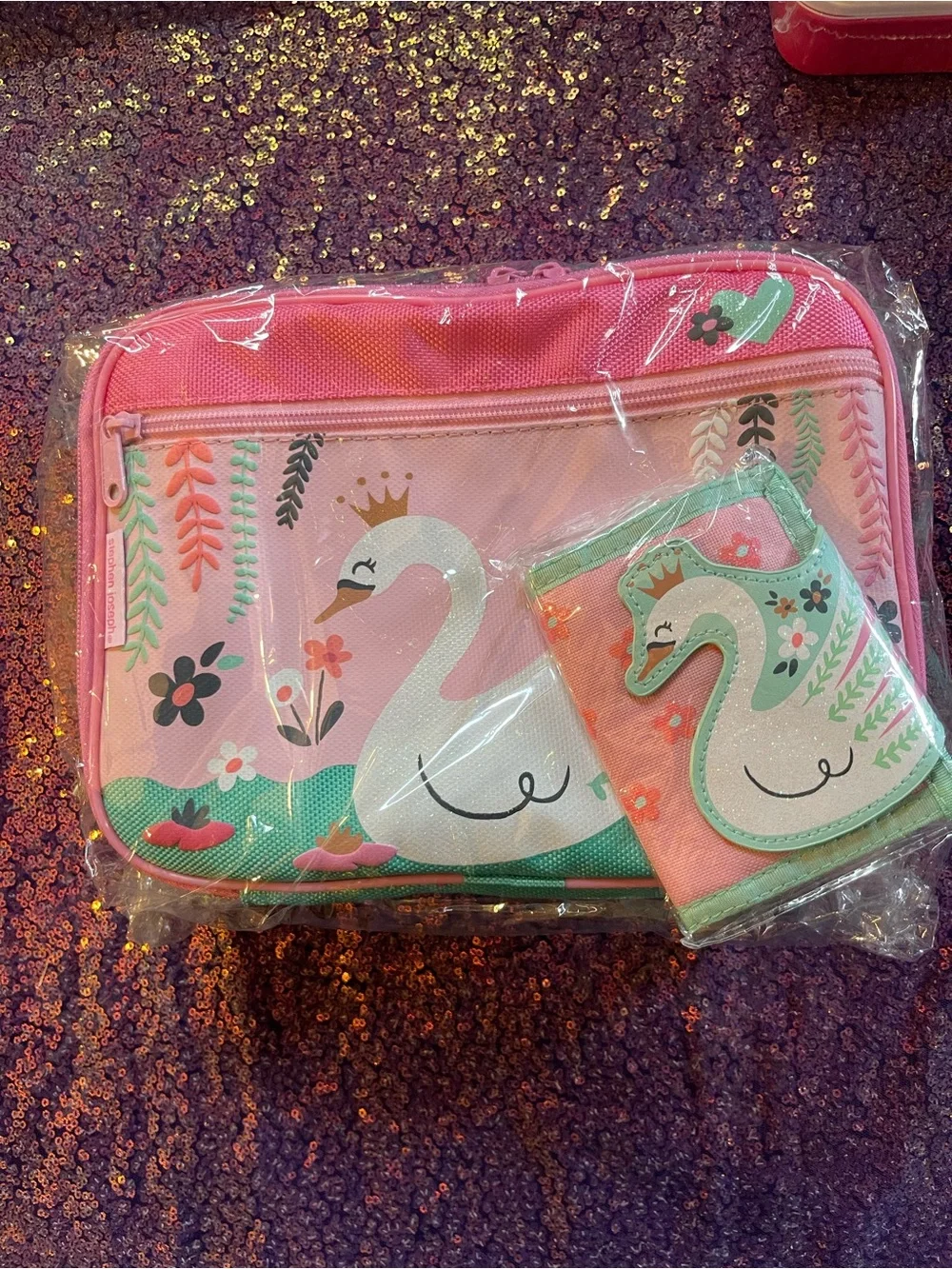 Kids Pink Animal & Castle Snack Bags - 13 lunchboxes individual or bulk